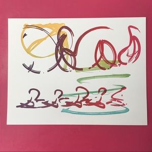 Tropical Rainbow 13”x10” Abstract Wall Art